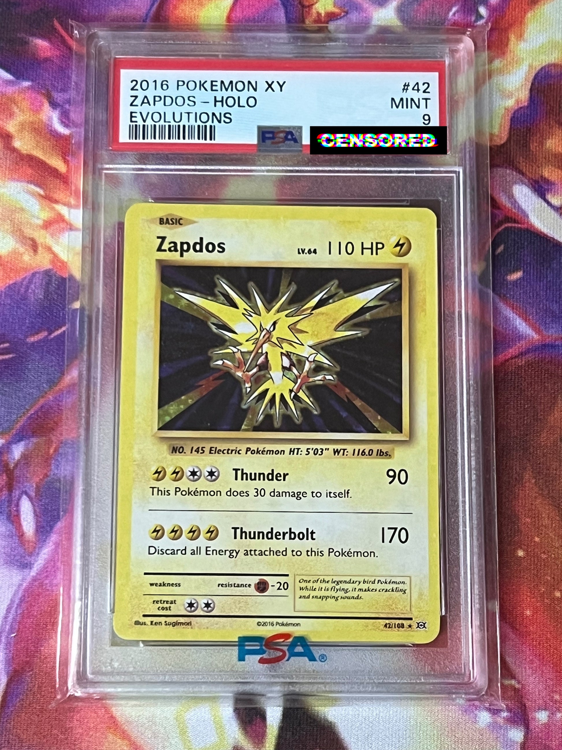 Zapdos (ENG) HOLO PSA 9