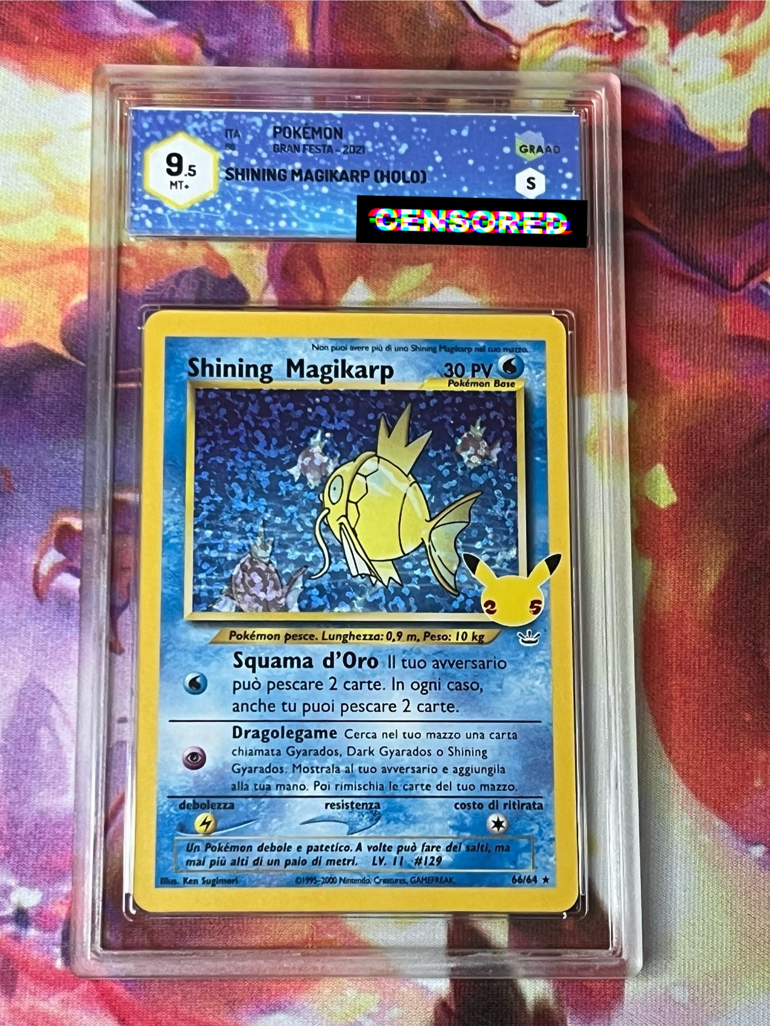 Shining Magikarp HOLO (IT) GRAAD 9.5