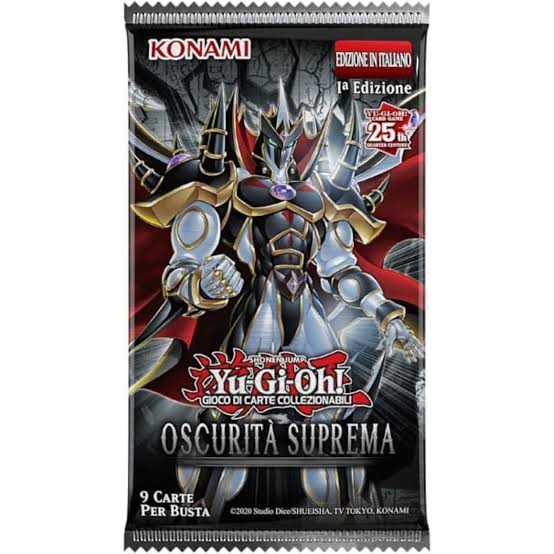 Busta Oscurità Suprema Yu-Gi-Oh! 1°a Edizione