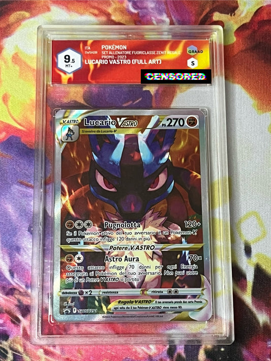 Lucario VASTRO italiano Full Art GRAAD 9.5