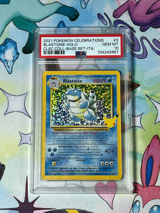 Blastoise Holo 2/102 PSA 10 Mint