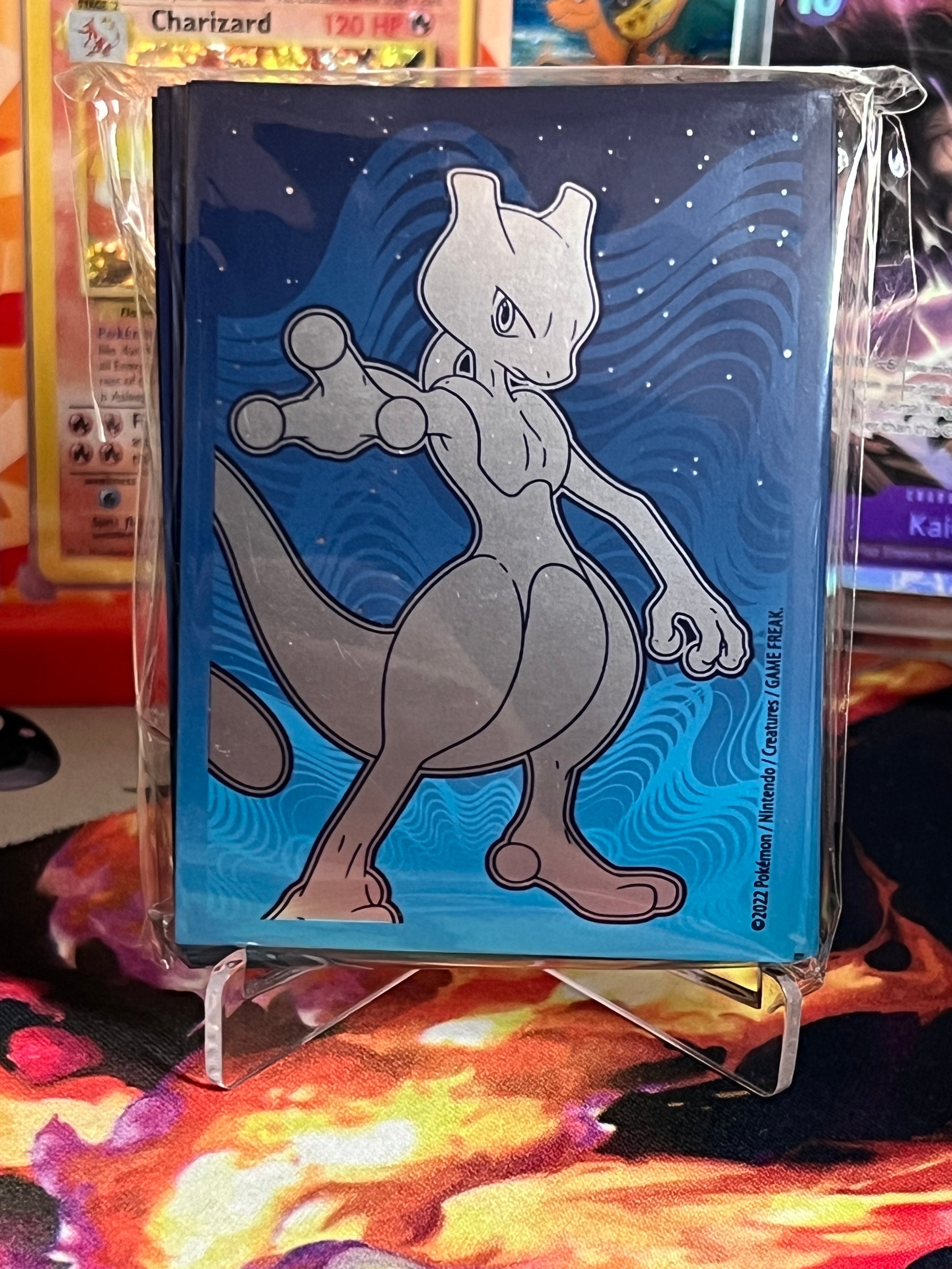 mewtwo card sleeves Pokemon Center 2022 Mewtwo Vstar Set Of 64 Deck Sleeves