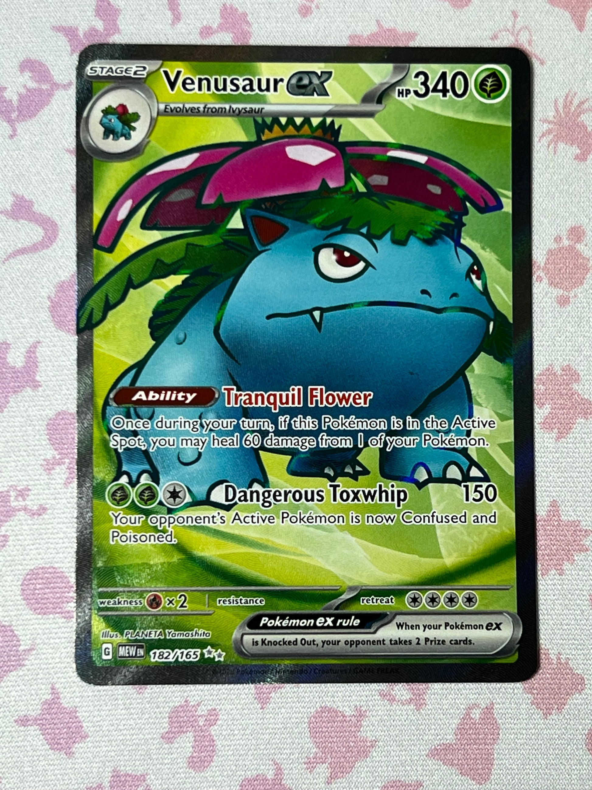 Venusaur ex MEW 182/165 Full Art - Pokémon 151 (ENG)