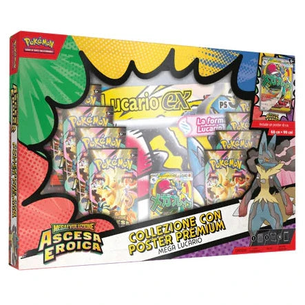 Collezione Ascesa Eroica con Poster Premium - Mega Lucario (ITA)