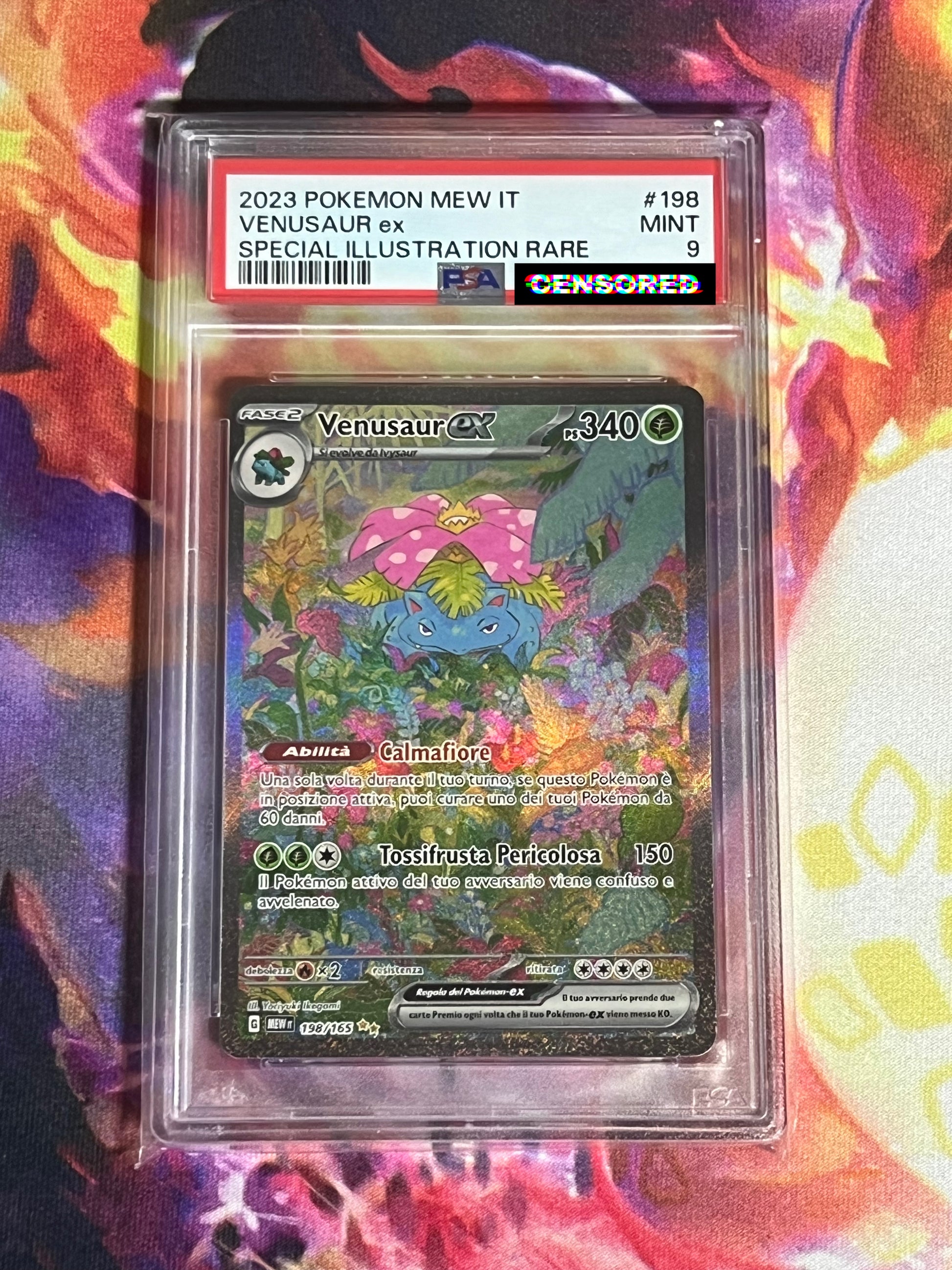 Venusaur ex Alternative Art 198/165 (IT) PSA 9 MINT